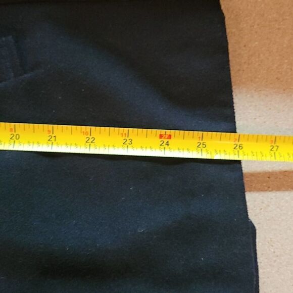 TOP SHOP BLUE cotton blend peacoat women's 4 preppy missing hood - Picture 3 of 12